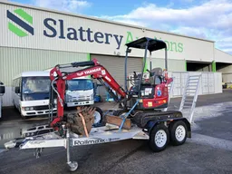 Circa 2020 Yanmar VIO17-1 Rubber Tracked Excavator w/2024 Sureweld Plant Trailer