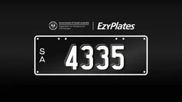 Exclusive Numeric Plate "4335"