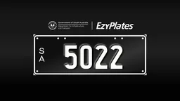 Exclusive Numeric Plate "5022"