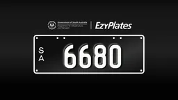 Exclusive Numeric Plate "6680"