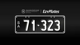 Exclusive Numeric Plate "71-323"